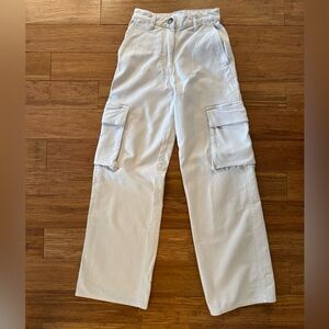 Aritzia Wilfred Free High Waisted Twill Cargo Pants